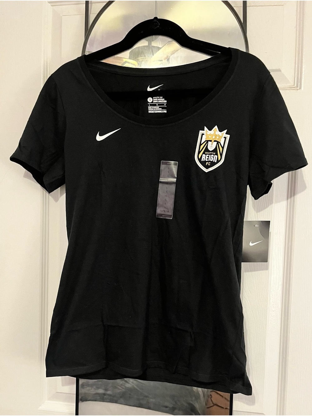 Nike Black Seattle Reign FC Short Sleeve Scoop Neck Tee